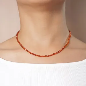 A-Grade Hessonite Garnet Faceted 3.5mm