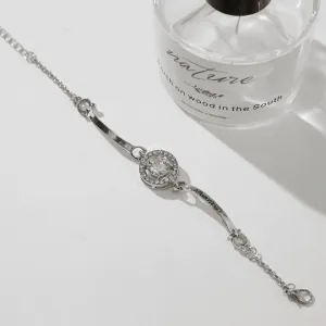 ATMfashions luxury silver stone braclet for women atm14