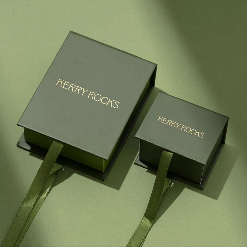 Aztec Necklace, Tsavorite Garnet, 9kt Yellow Gold