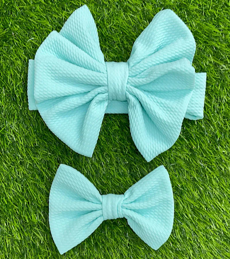 BABY HEADBAND AND HAIR BOW SET