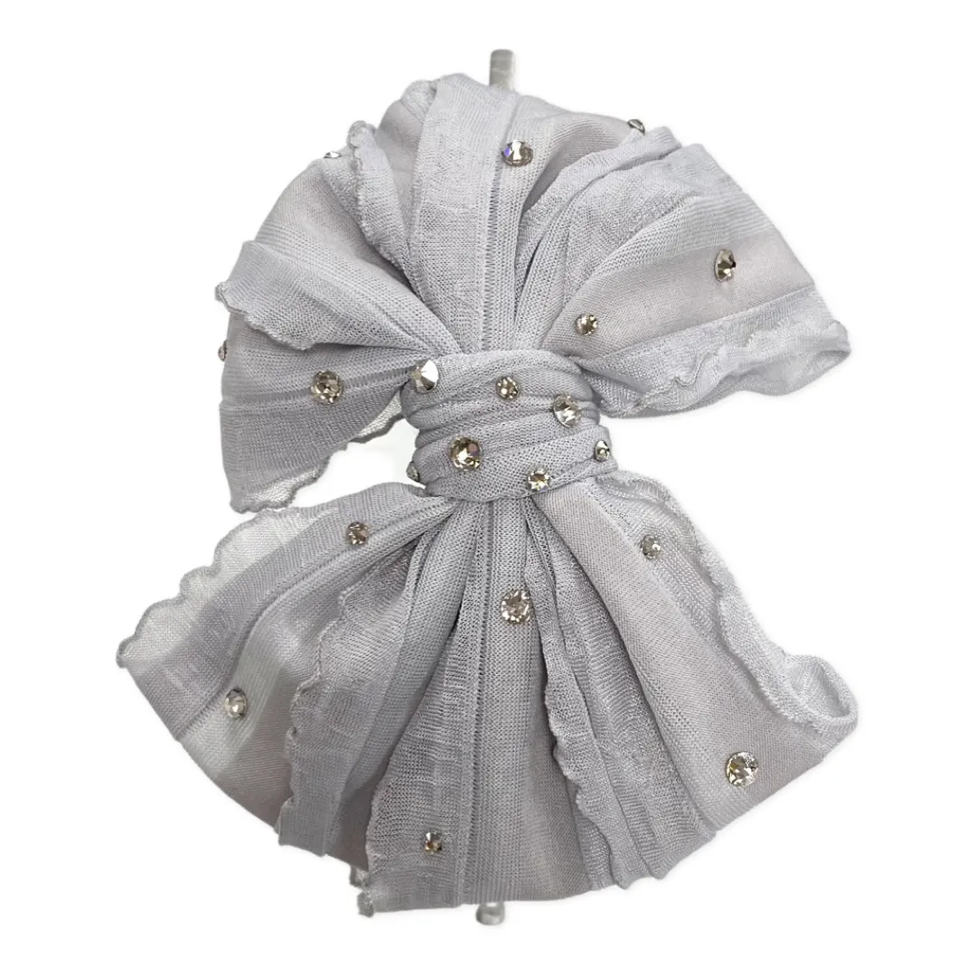 Bari Lynn Crystallized Ruffle Bow Headband - 6 Colors