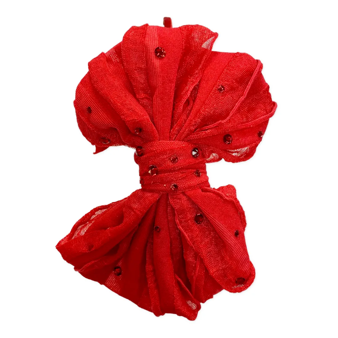 Bari Lynn Crystallized Ruffle Bow Headband - 6 Colors