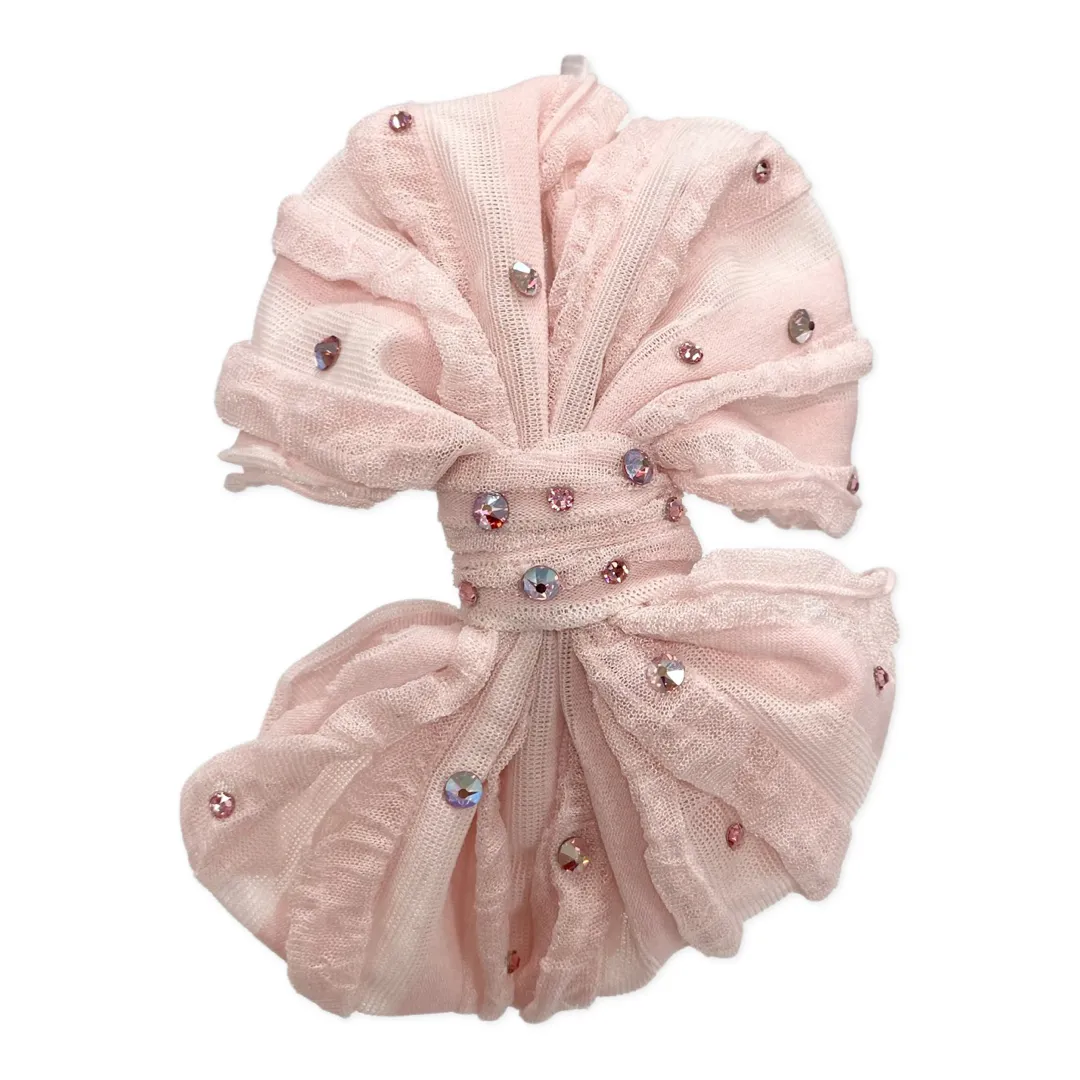 Bari Lynn Crystallized Ruffle Bow Headband - 6 Colors