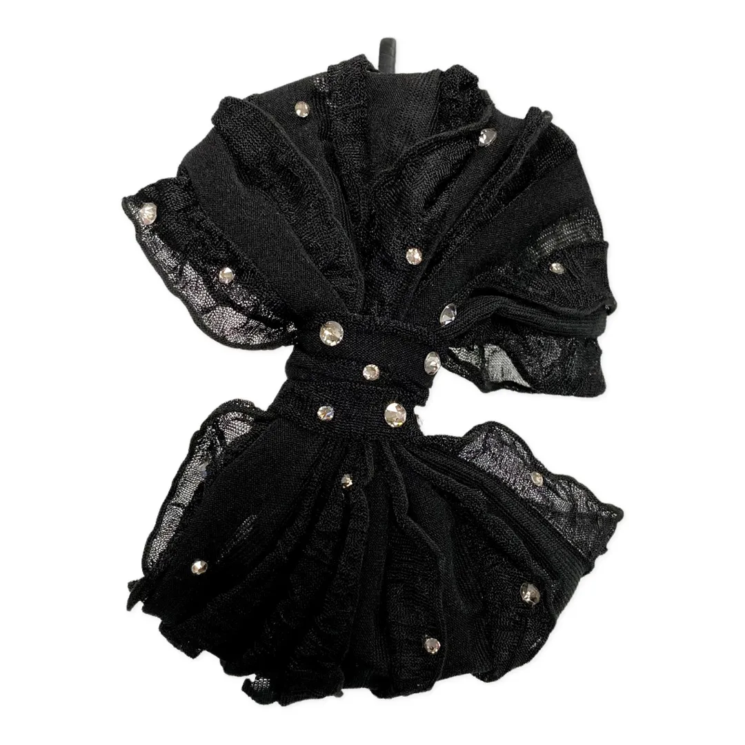 Bari Lynn Crystallized Ruffle Bow Headband - 6 Colors