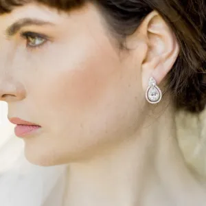 Bella, Old Hollywood Crystal Earrings