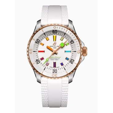 Breitling Superocean III 36mm White Rainbow Dial