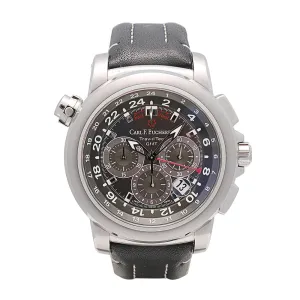 Carl F. Bucherer Travel Time GMT Black Dial Chronograph 47mm Automatic (Preowned)
