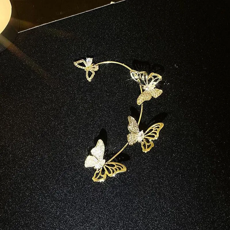 Christmas Gift * Super Sparkling Zircon Butterfly Earring