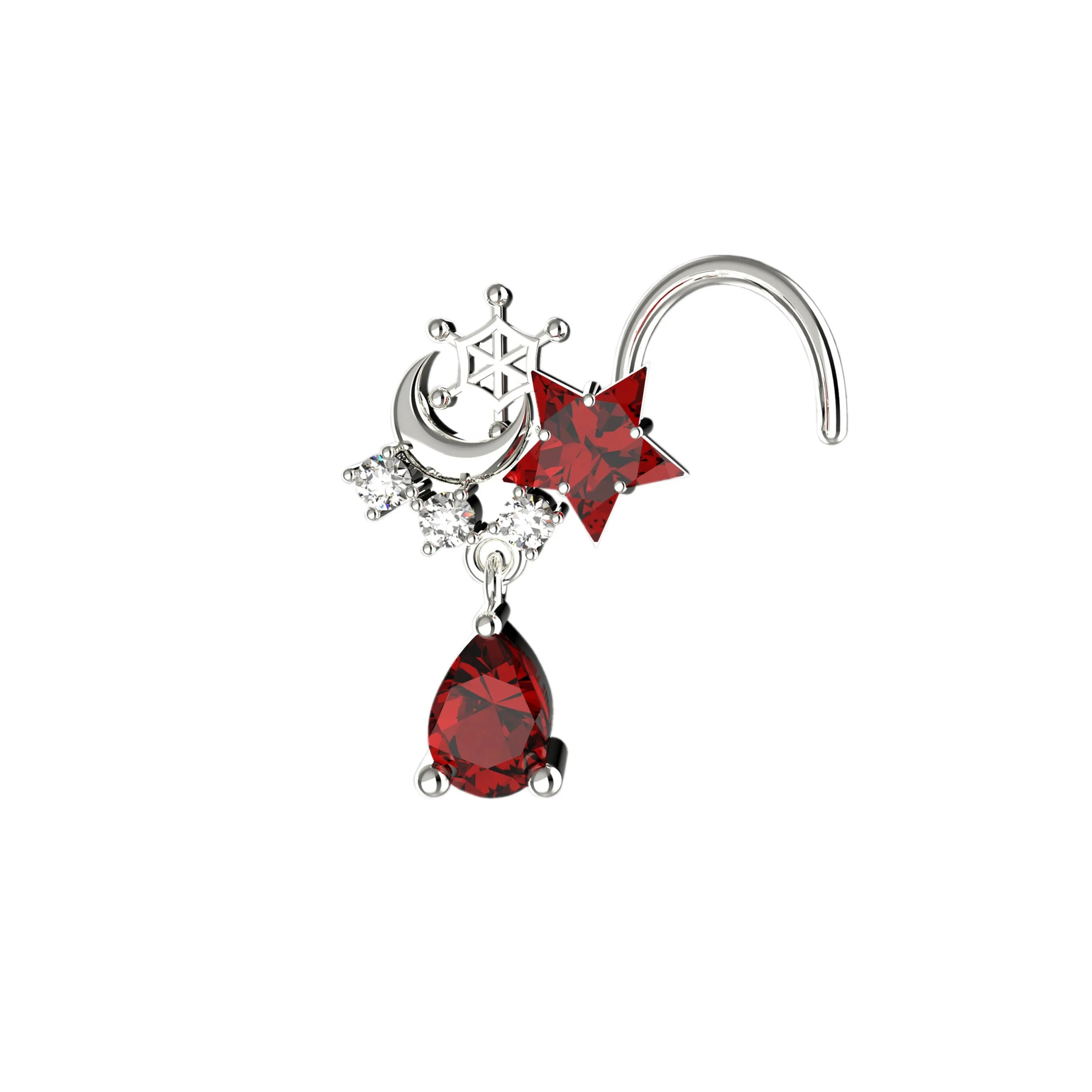 Dangle Nose Ring & 14K Gold Nose Ring – Nose Jewelry for Women