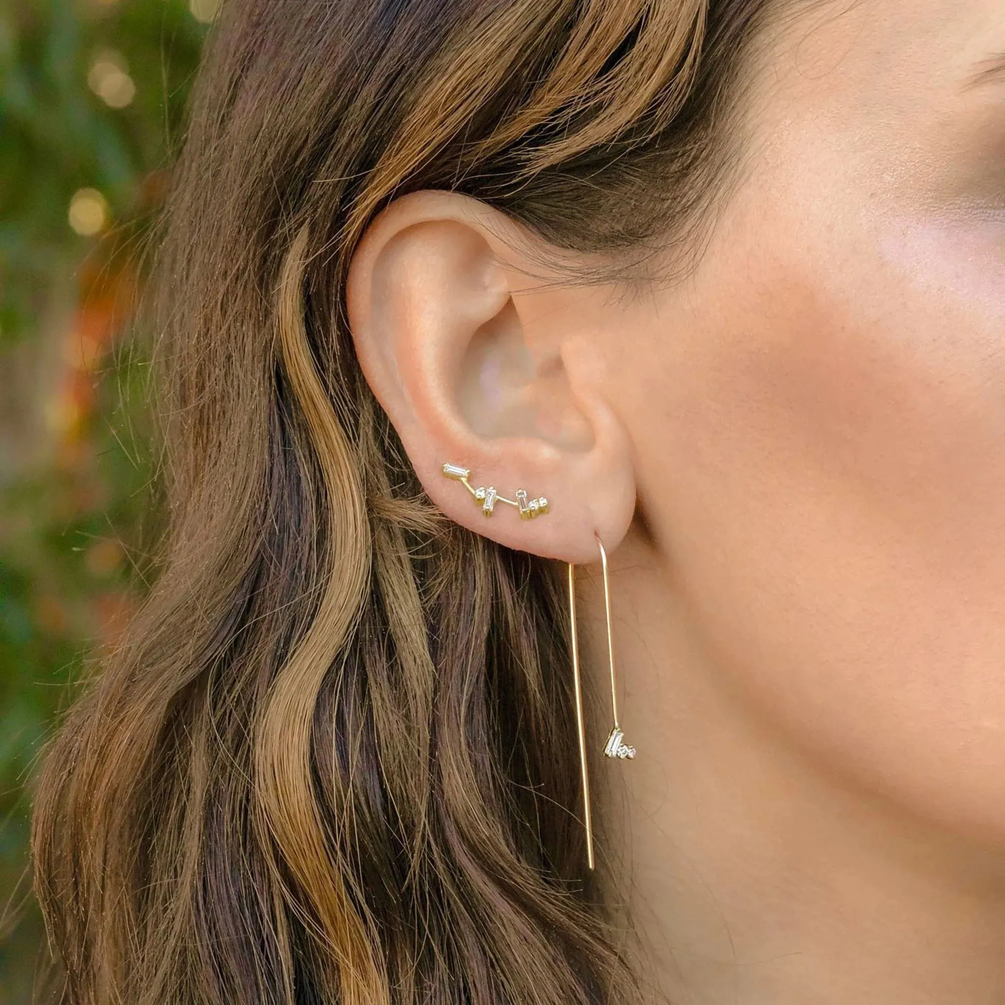 Diamond Threaders - 18k Gold   Diamonds