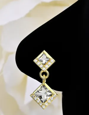Elegant Diamond Nose Ring for Women – Gold Nose Stud Piercing