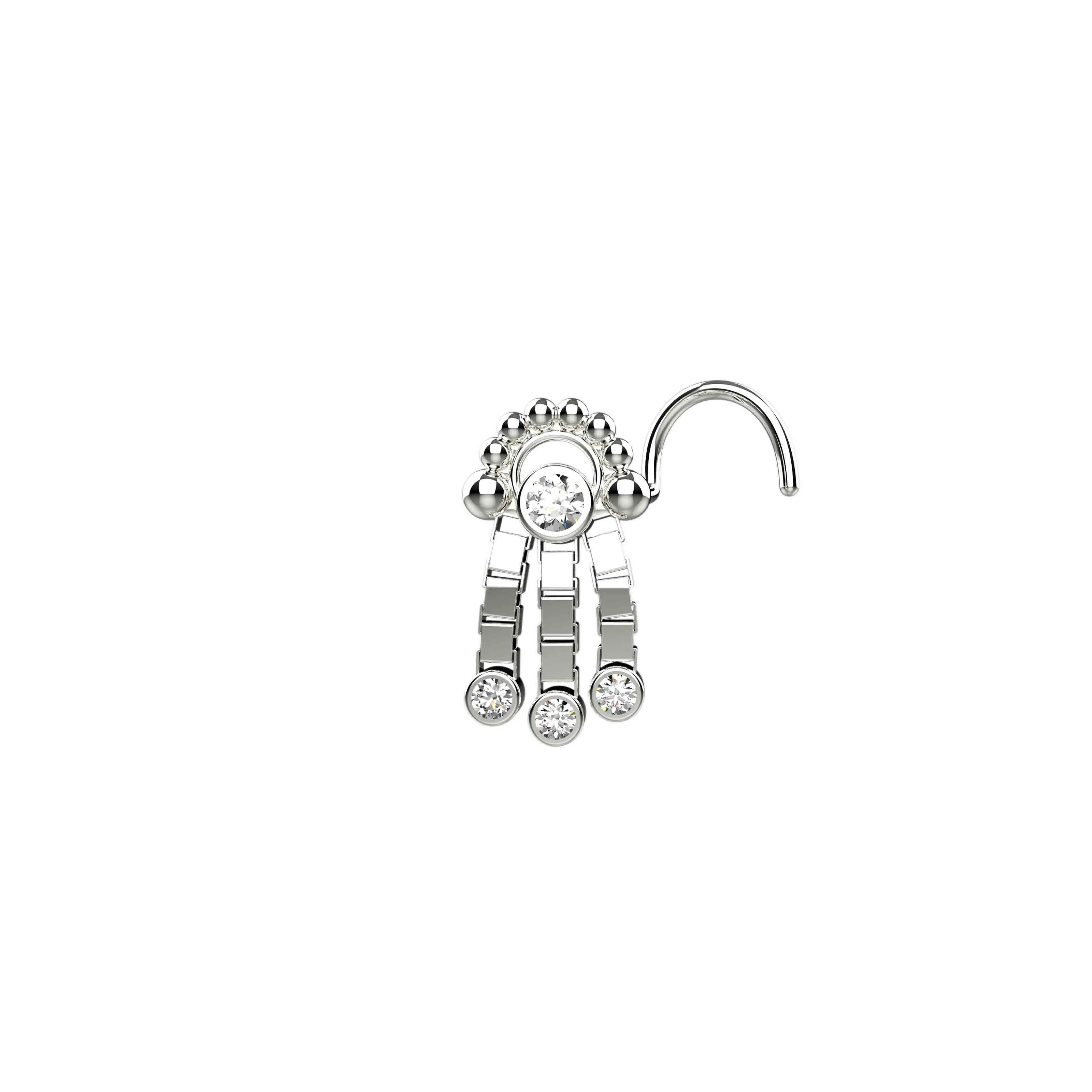 Elegant Gold Nose Screw – Secure & Stylish Piercing Jewelry