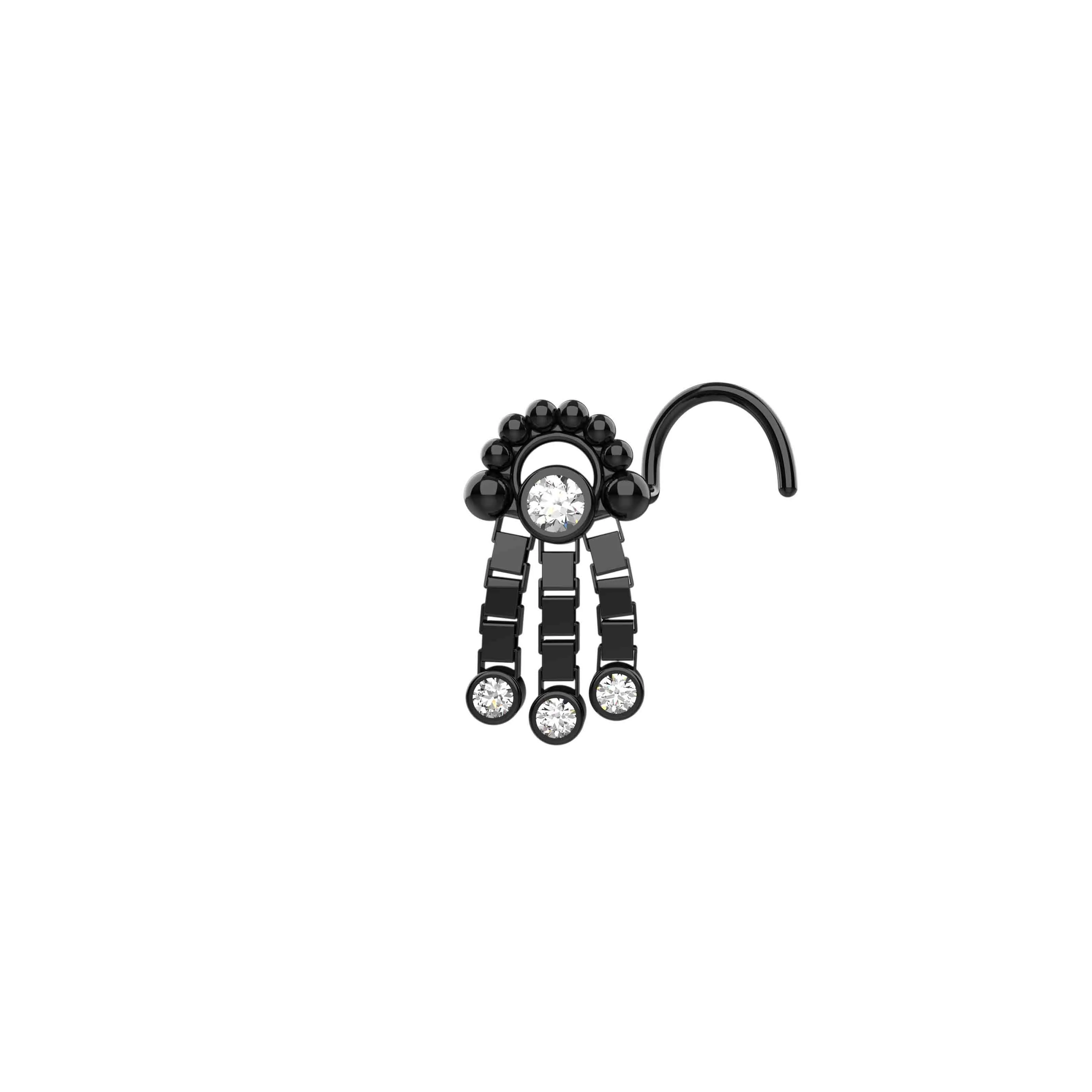 Elegant Gold Nose Screw – Secure & Stylish Piercing Jewelry