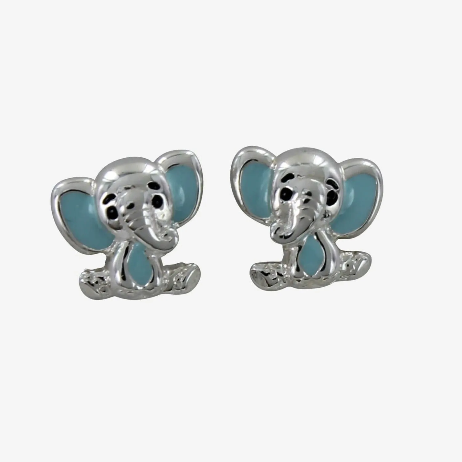 Enamel Elephant Stud Earrings