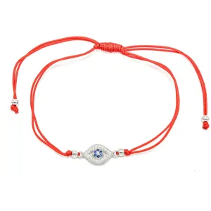 Evil Eye Red String Lucky Bracelet, 925 Sterling Silver, Waterproof Luxury Bracelet