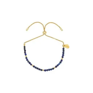 Faceted Lapis Gemstone Amelia Bracelet