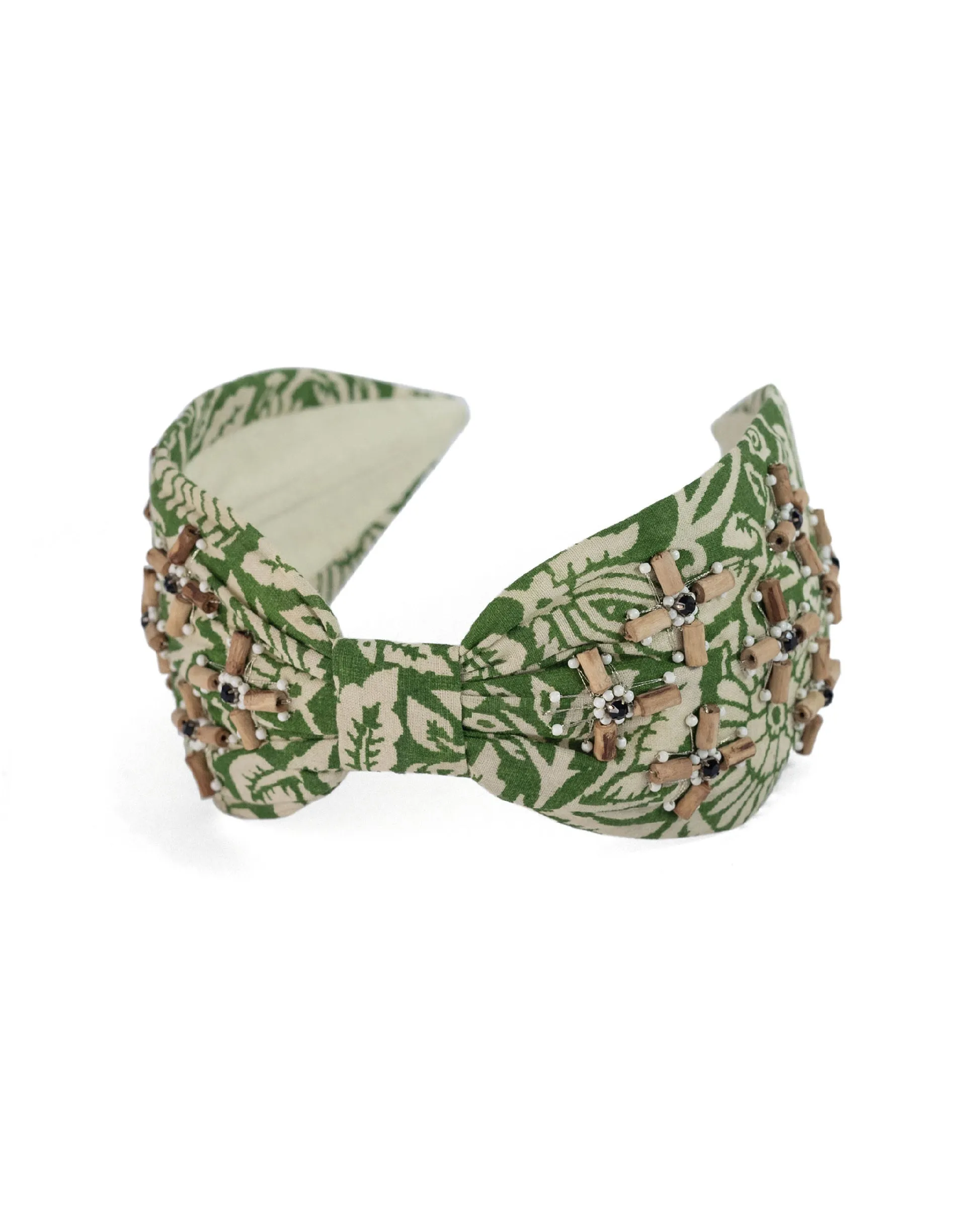 Green Batik Headband