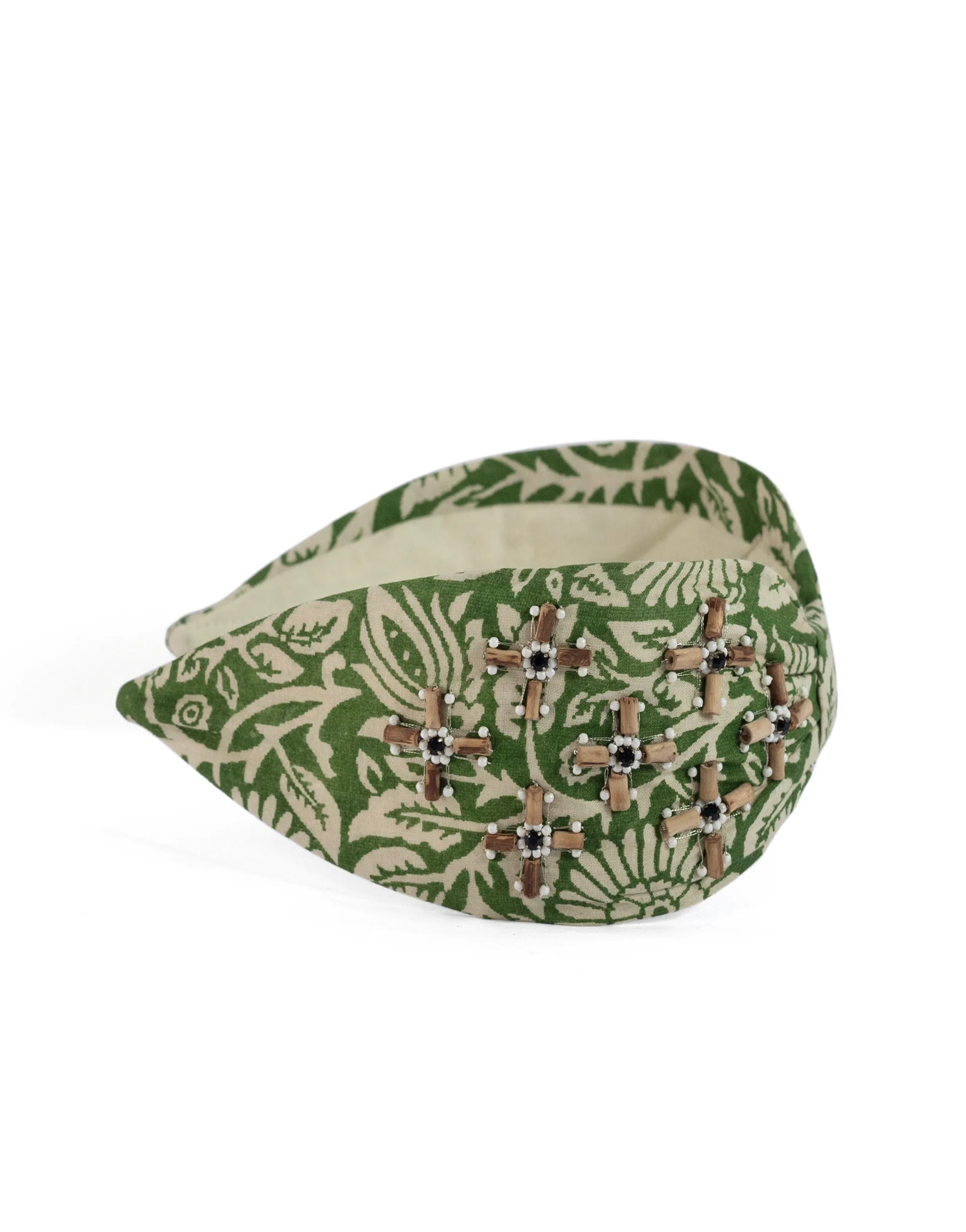 Green Batik Headband