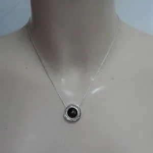 Hadar Designers Handmade Unique 925 Sterling Silver Red Garnet Pendant