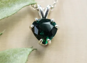 Indicolite Tourmaline Pendant, Genuine Untreated Brazilian Tourmaline; 2.610cts