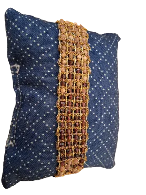 Jaipur Hand loom gold plated bracelet - rhodocrosite & Garnet