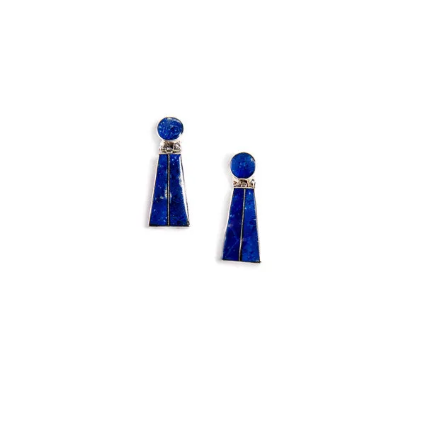 Lapis Lazuli Earrings Achiq | Handmade Jewelry | Crafted in the Chilean Andes