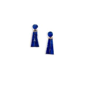 Lapis Lazuli Earrings Achiq | Handmade Jewelry | Crafted in the Chilean Andes