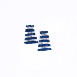 Lapis Lazuli Earrings Alhue | Handcrafted Pieces | From Santiago, Chile