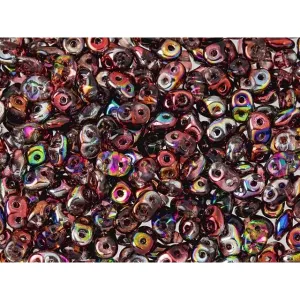 Matubo SuperDuo 2 x 5mm Magic Wine 2-Hole Seed Bead 2.5-Inch Tube