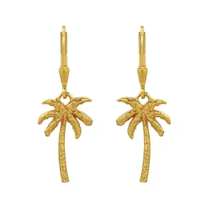 Oasis Palm Earrings - Gold