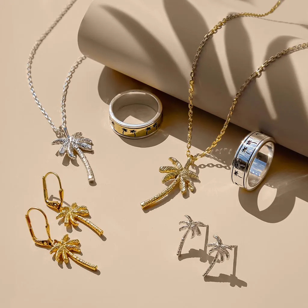 Oasis Palm Earrings - Gold