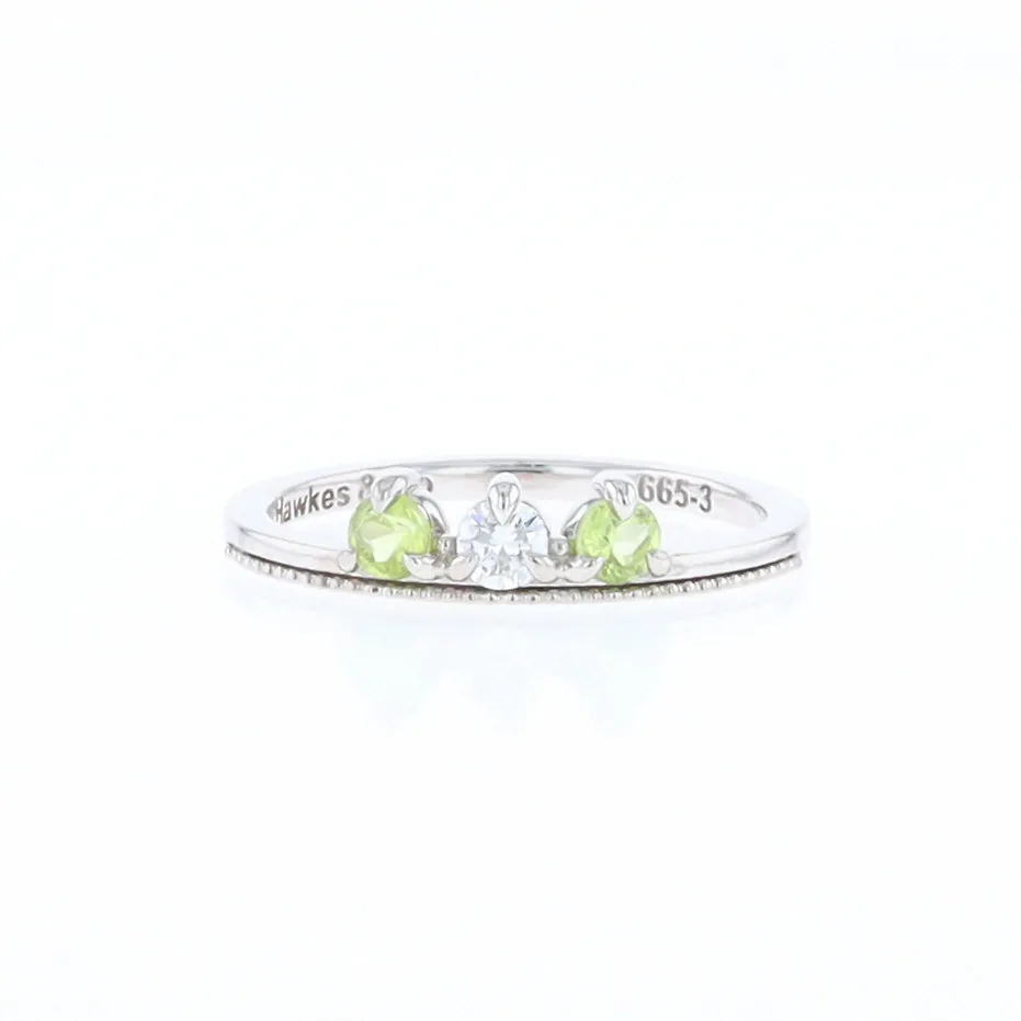 Peridot & Diamond Mother's Ring