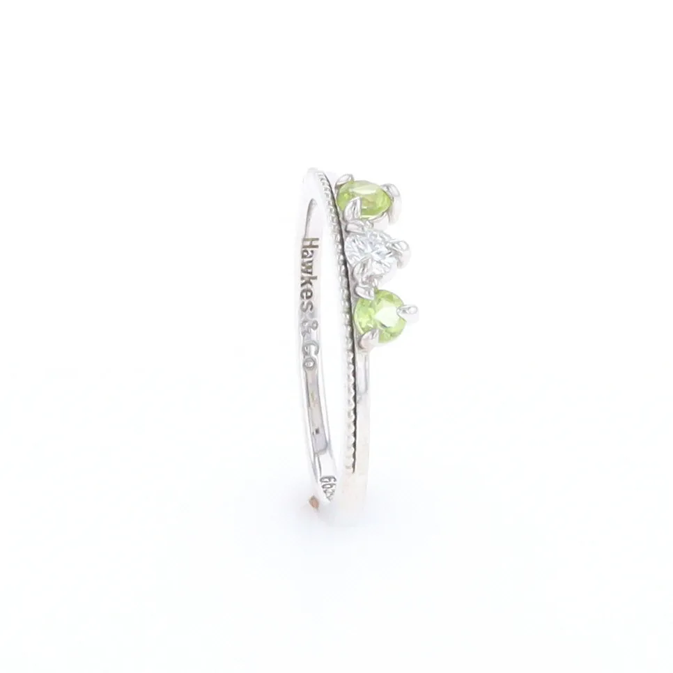 Peridot & Diamond Mother's Ring