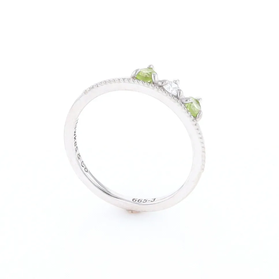 Peridot & Diamond Mother's Ring