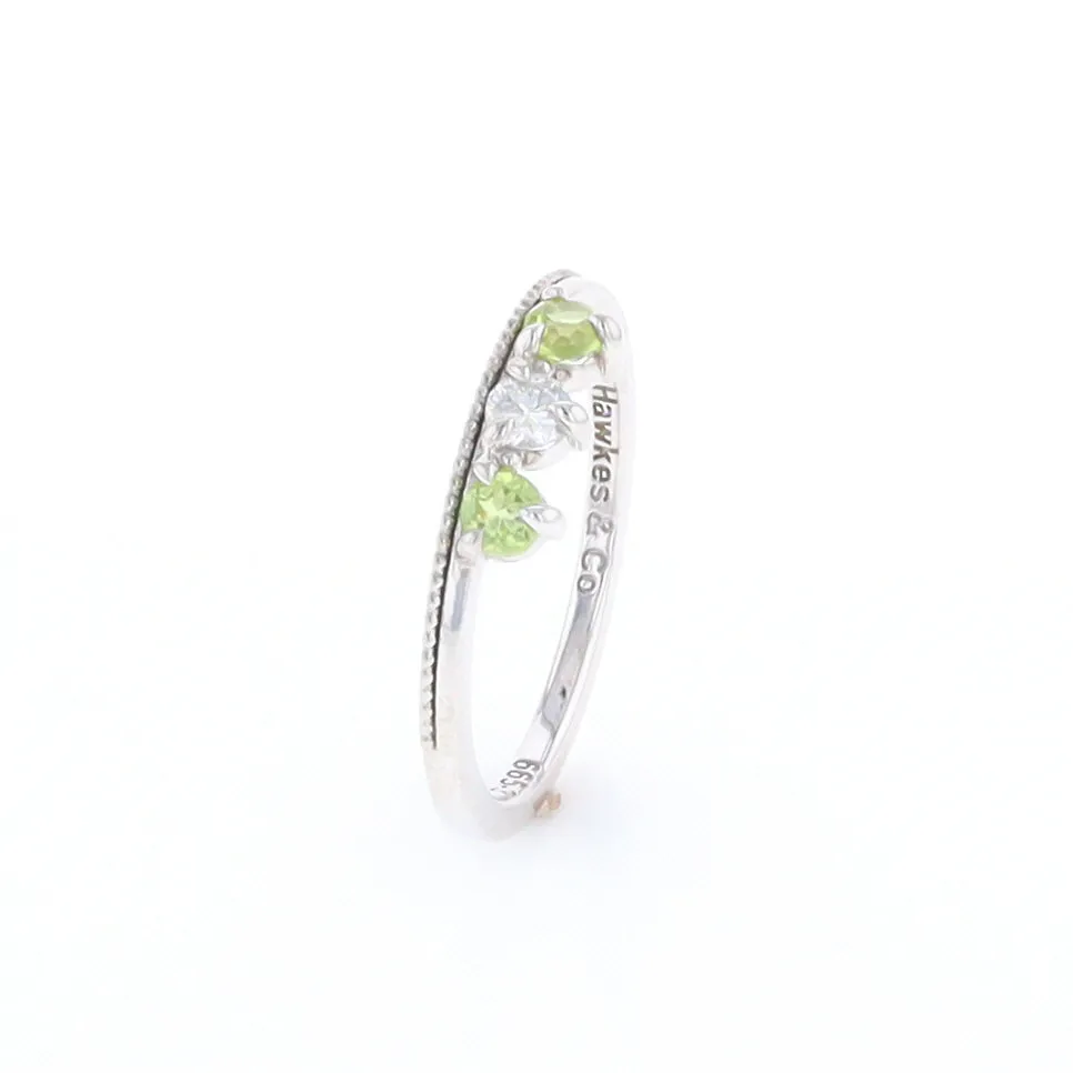 Peridot & Diamond Mother's Ring