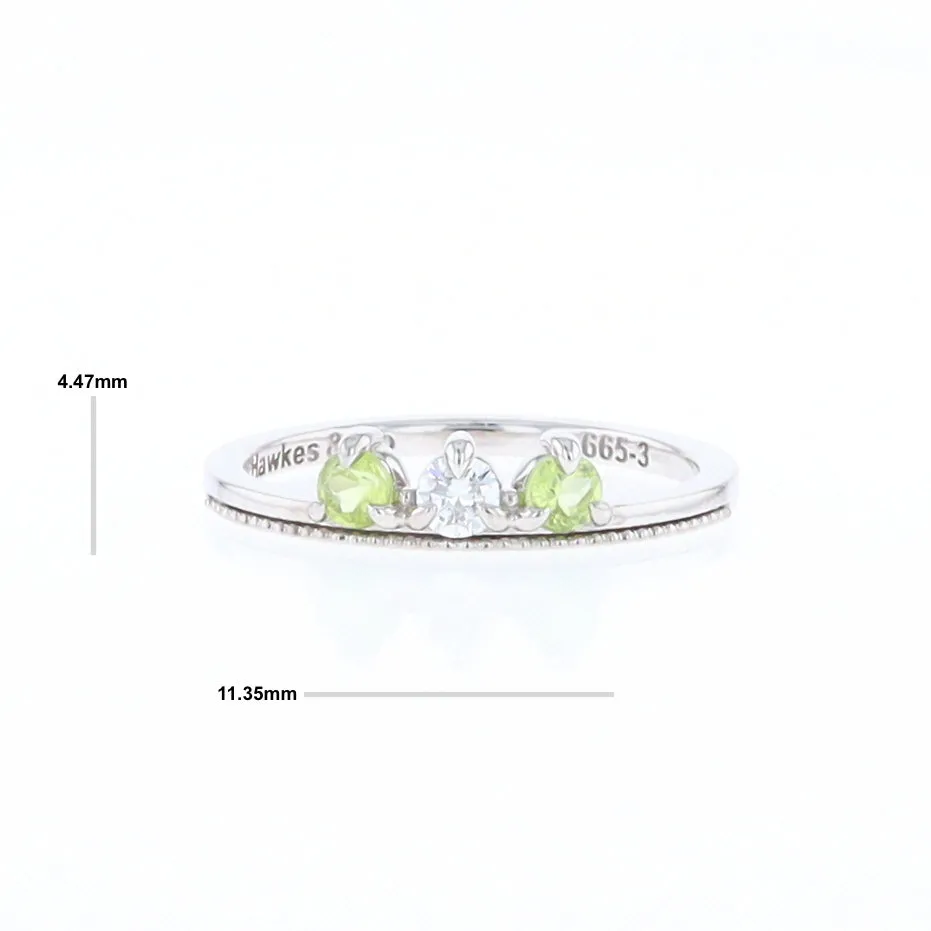 Peridot & Diamond Mother's Ring