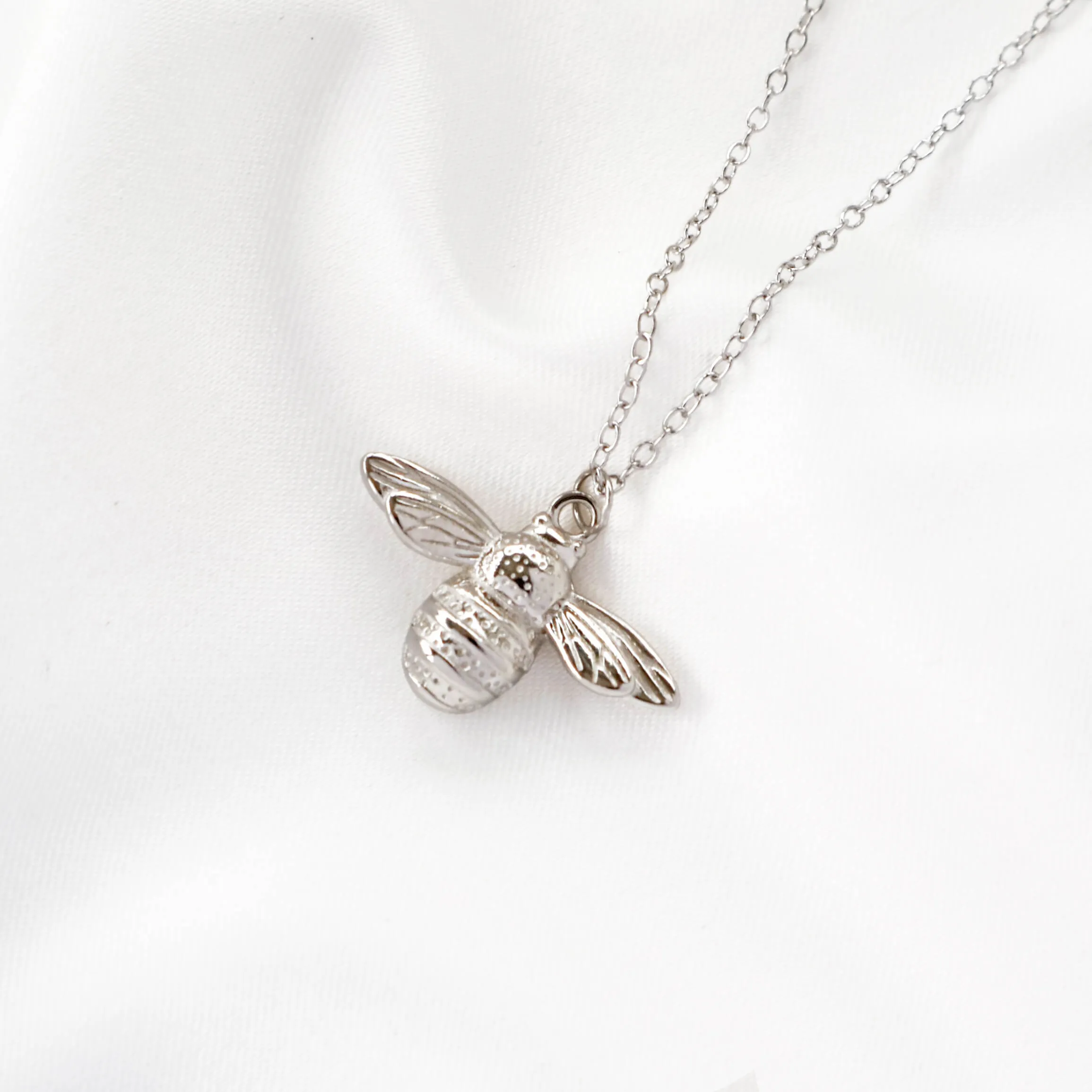 Queen Bee Necklace (Silver)