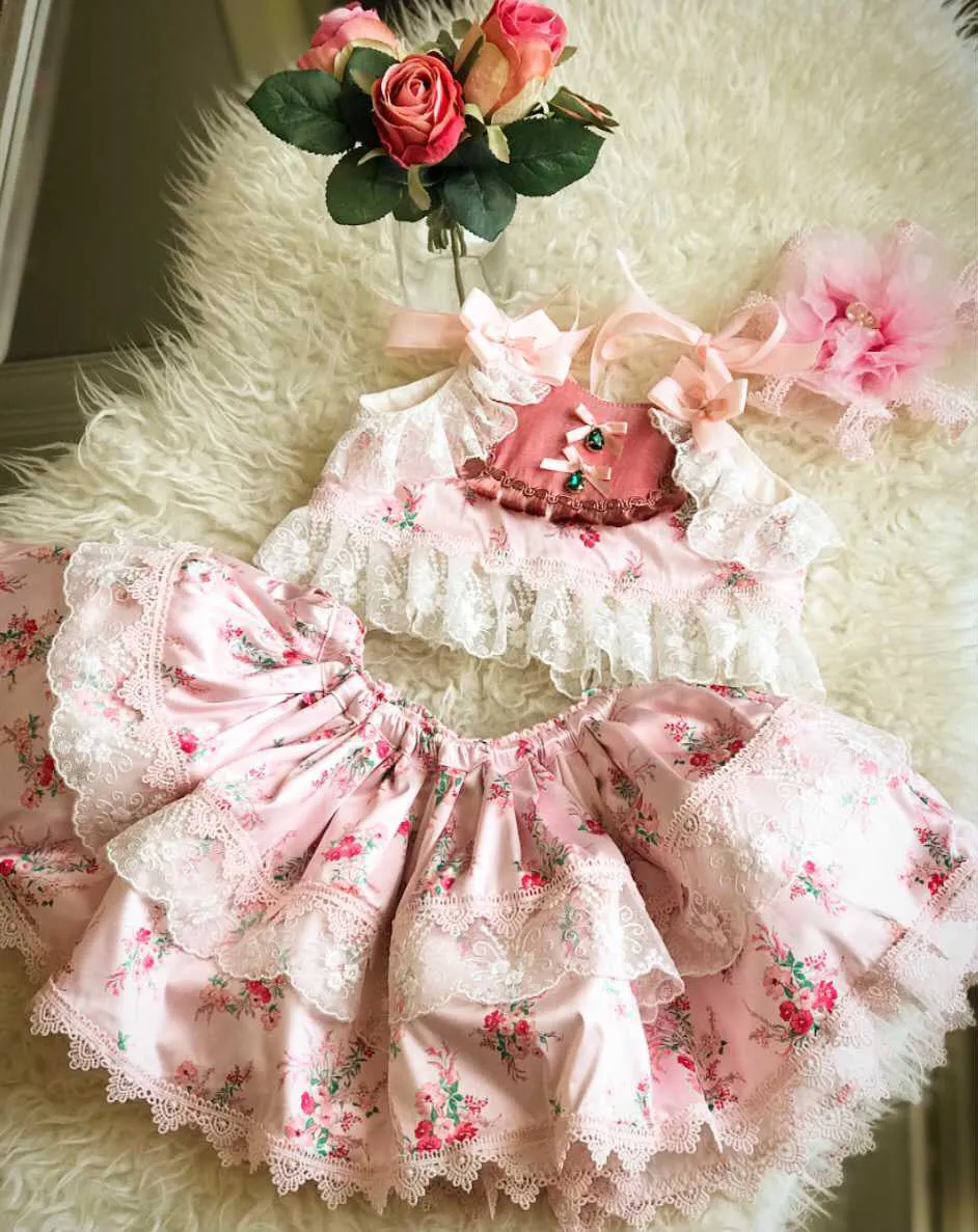 Satin Skirt Set