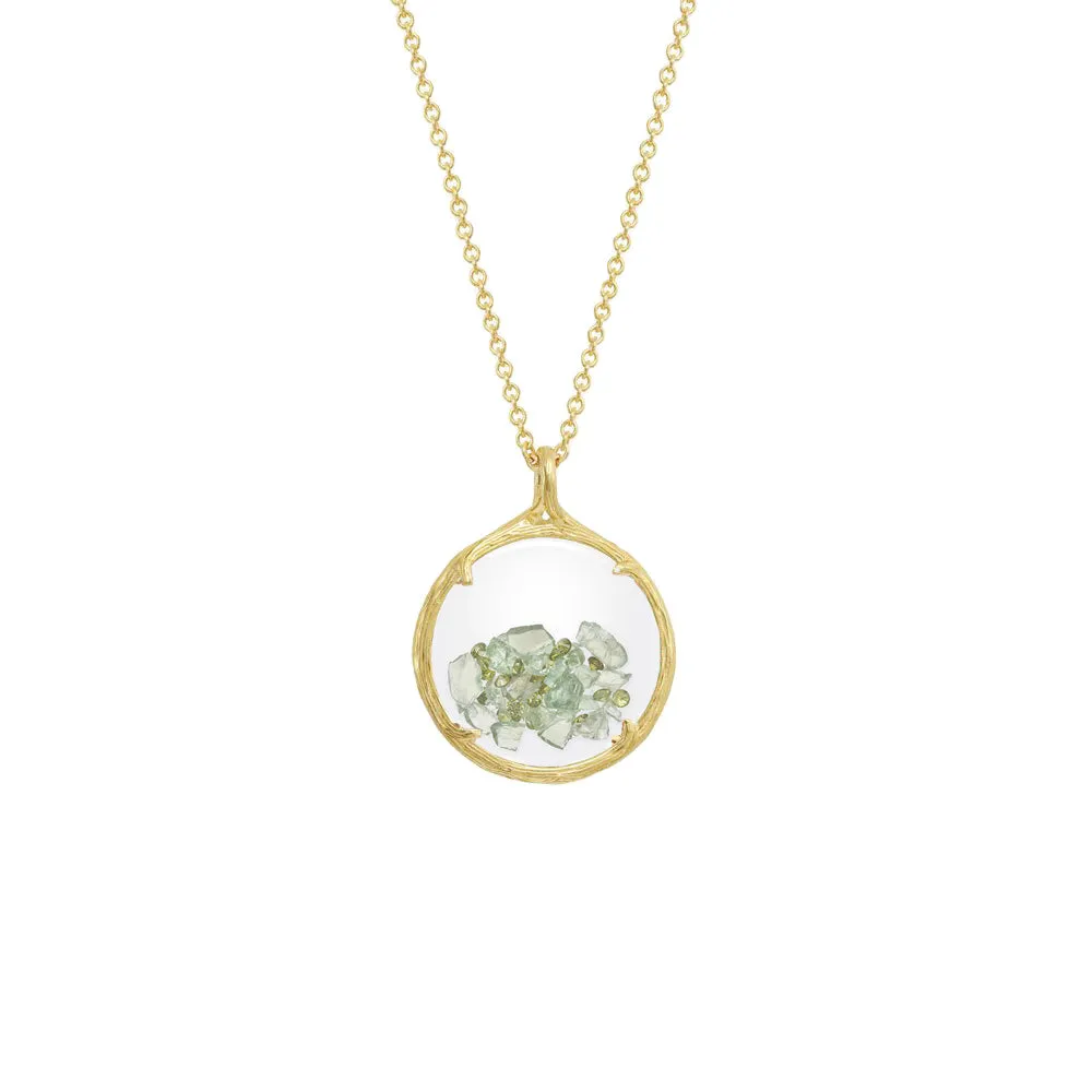 Small Birthstone Shaker Necklace