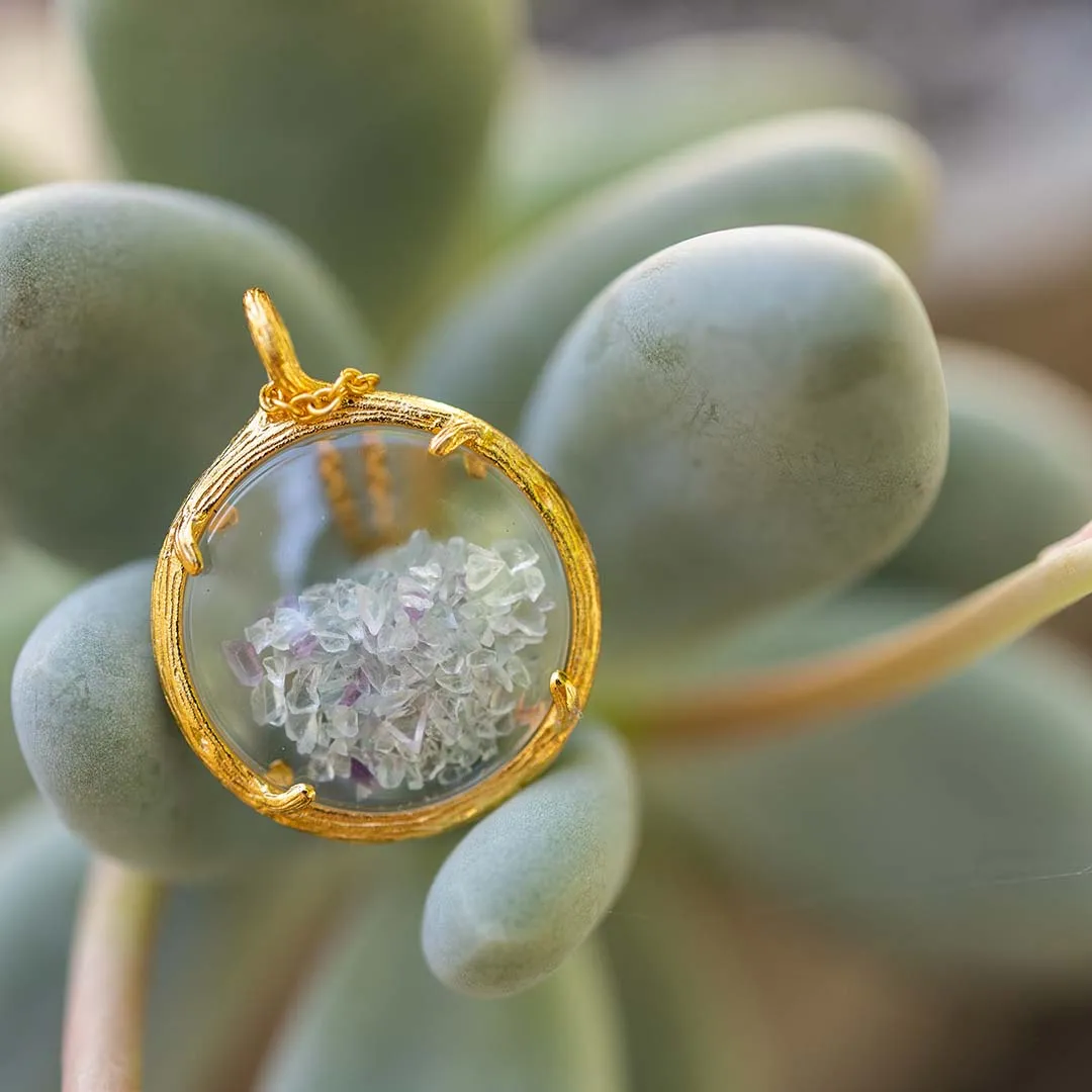 Small Birthstone Shaker Necklace