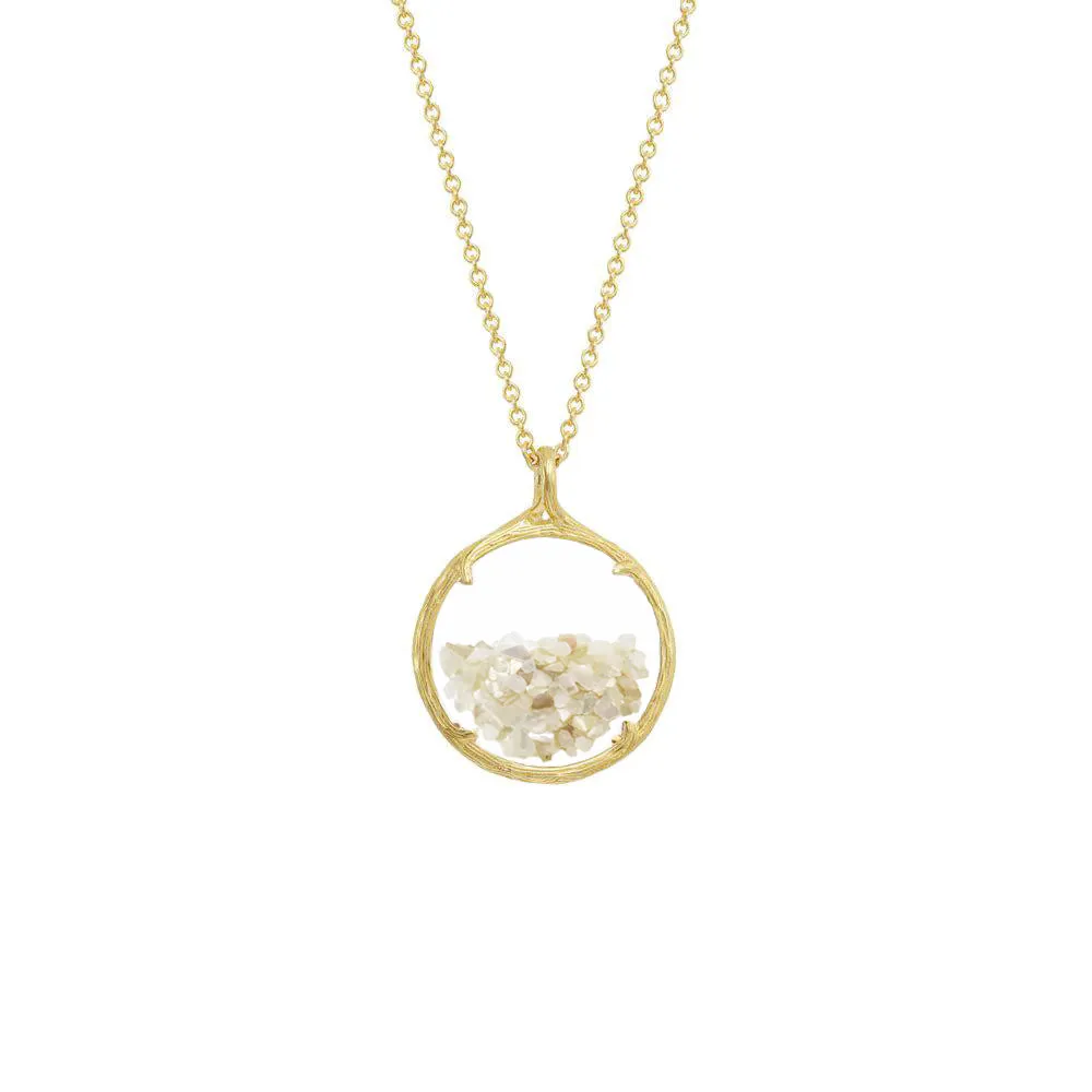 Small Birthstone Shaker Necklace