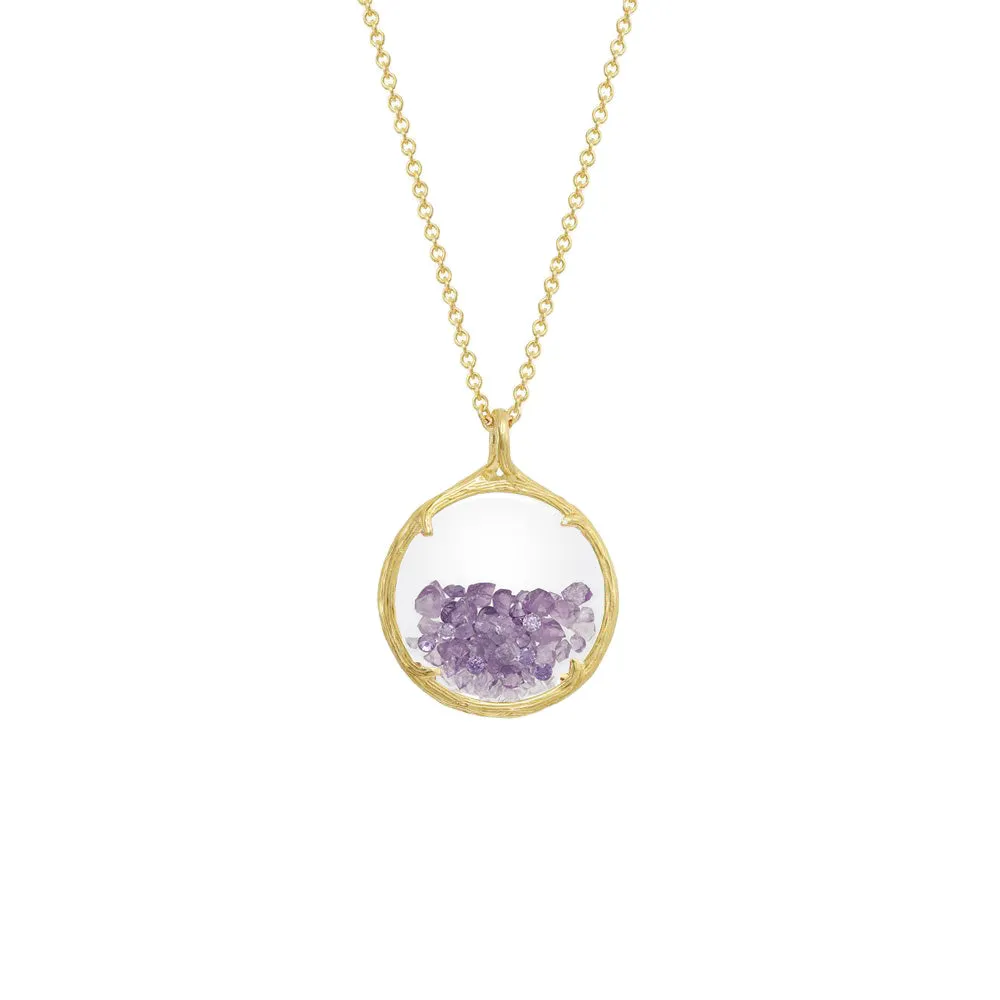 Small Birthstone Shaker Necklace