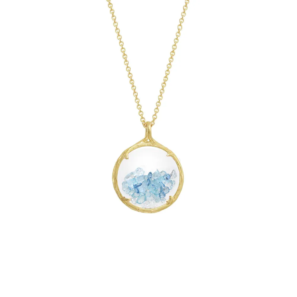 Small Birthstone Shaker Necklace