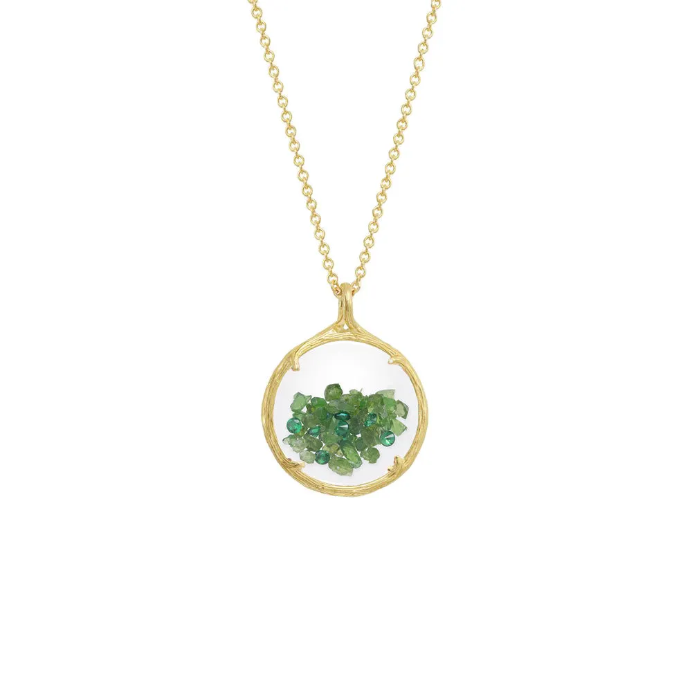 Small Birthstone Shaker Necklace