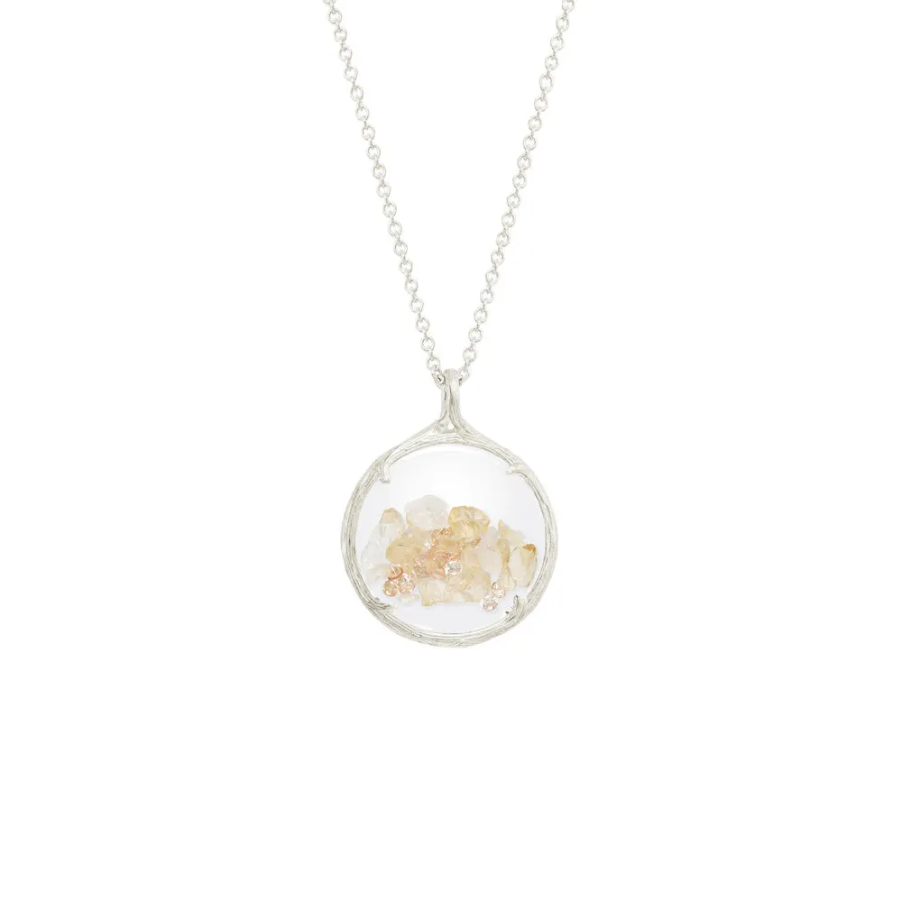 Small Birthstone Shaker Necklace
