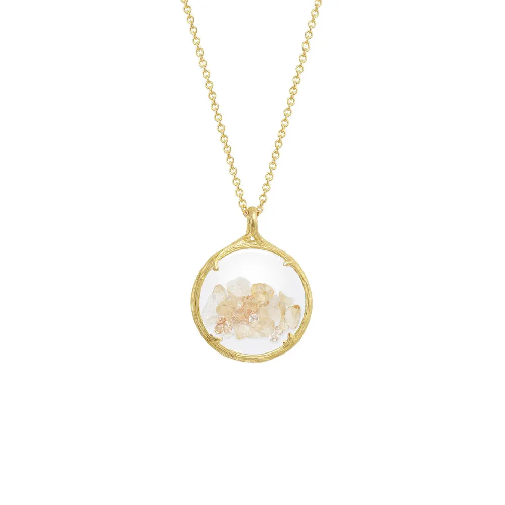 Small Birthstone Shaker Necklace
