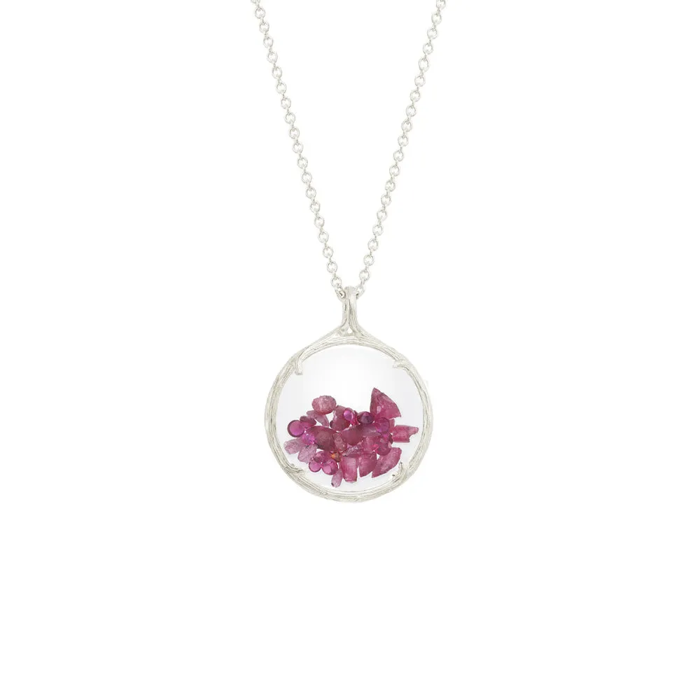 Small Birthstone Shaker Necklace
