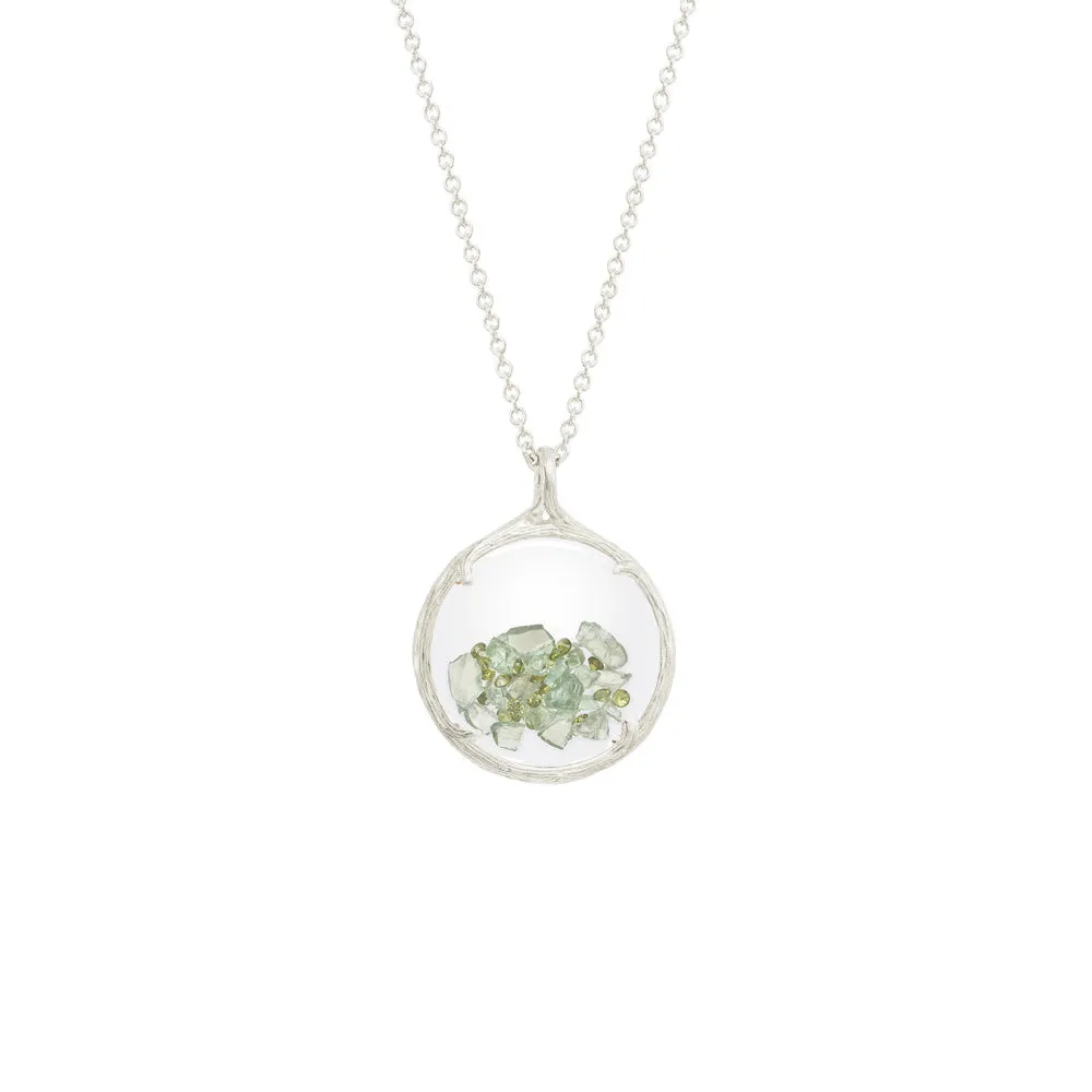 Small Birthstone Shaker Necklace