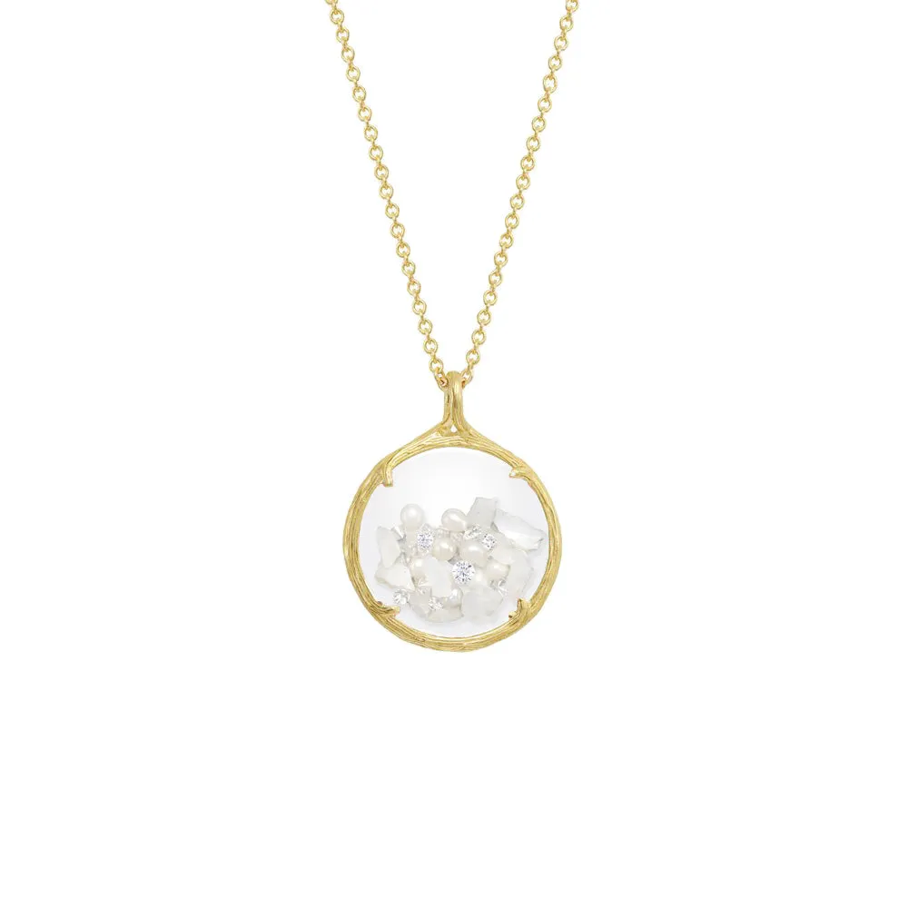 Small Birthstone Shaker Necklace