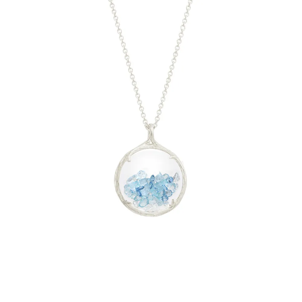 Small Birthstone Shaker Necklace